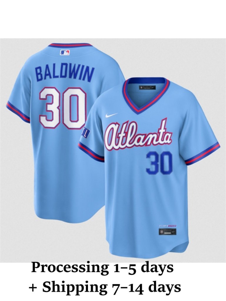 Mens Or Youths Select Drake Baldwin Powder Blue Stitched Jersey